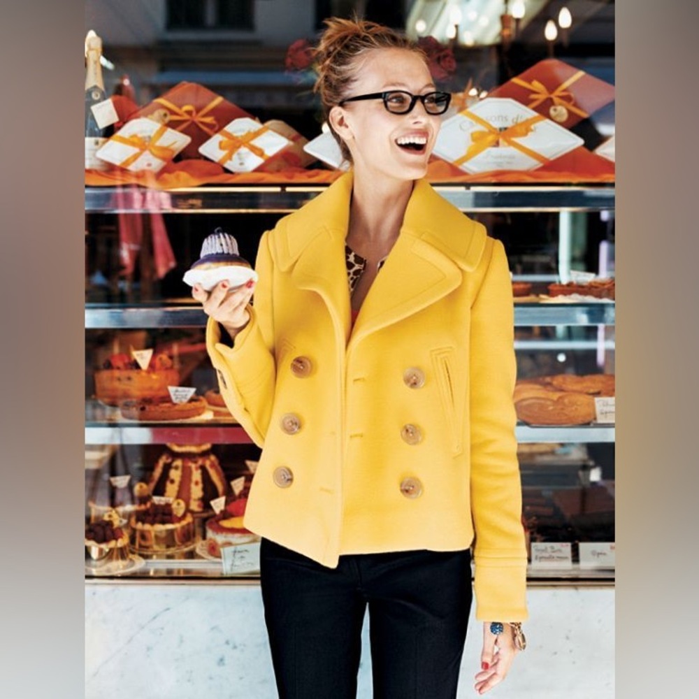 J. Crew rare Paris Wool Pea Coat
